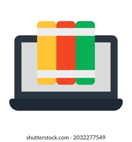 A modern design icon of online binders