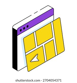 Modern design icon of online navigation 