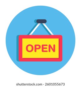 Modern design icon of open Board