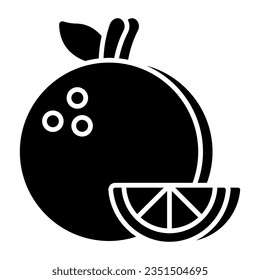 Modern design icon of orange 