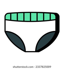 A modern design icon of pantie