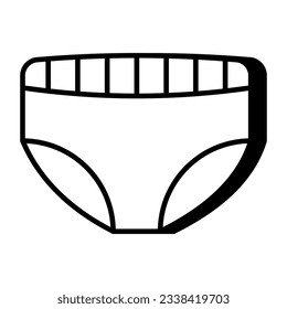 A modern design icon of pantie