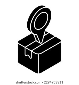 Icono de diseño moderno de seguimiento de paquetes 