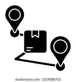 Modern design icon of parcel tracking 