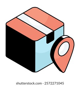 Modern design icon of parcel tracking