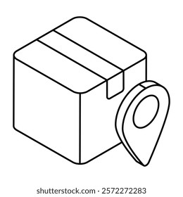 Modern design icon of parcel tracking