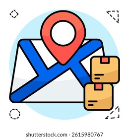 Modern design icon of parcel tracking