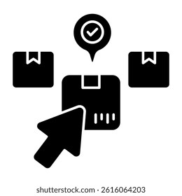 Modern design icon of parcel tracking