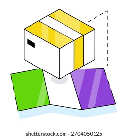 Modern design icon of parcel tracking 