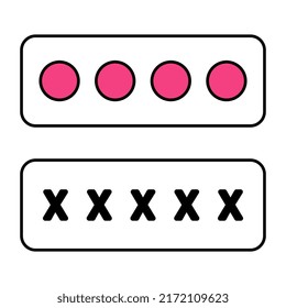Icono de diseño moderno de contraseña