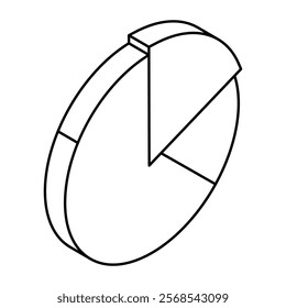 Modern design icon of pie chart