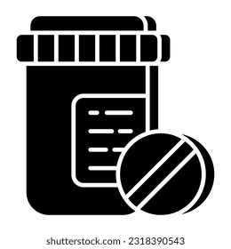 Modern design icon of pills