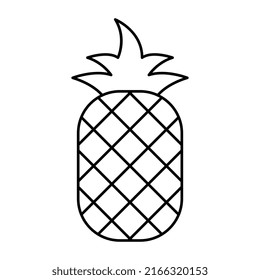 Modern design icon of pineapple