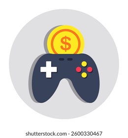 Modern design icon of play to earn