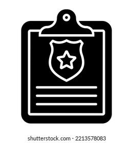 Modern Design Icon Of Police Report 