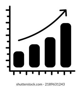 Modern design icon of progress chart
