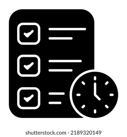Modern design icon of project deadline