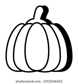 Modern design icon of pumpkin