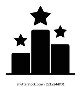 Modern Design Icon Of Ranking Chart 