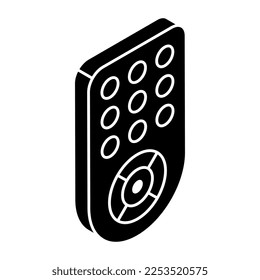 Icono de diseño moderno de control remoto