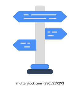 Modern design icon of roadboard 