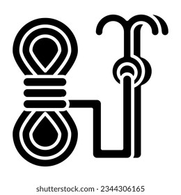 Modern design icon of rope