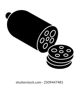 Ícone de design moderno do salame