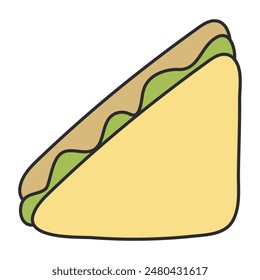 Icono de diseño moderno de sándwich 

