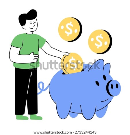 Modern design icon of savings 