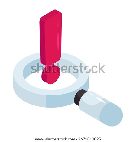 Modern design icon of search error
