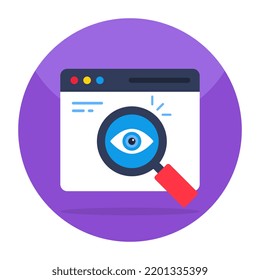 Modern design icon of search eye 