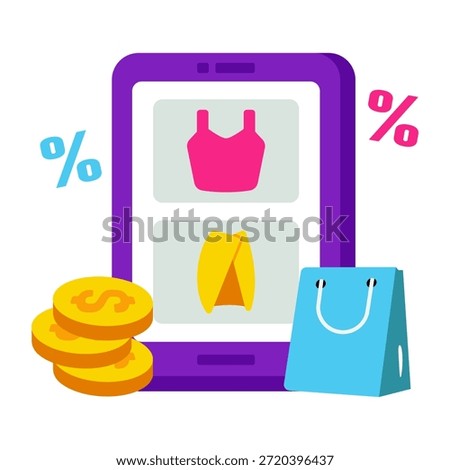 Modern design icon of select product 