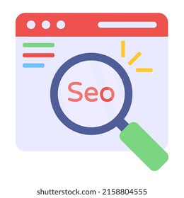 Modern design icon of seo