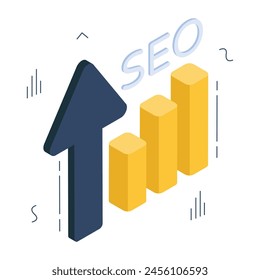 Modern design icon of seo analytics 

