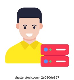 Modern design icon of server manager