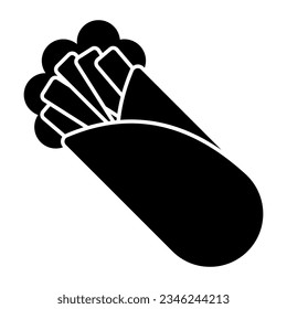 Modern design icon of shawarma 