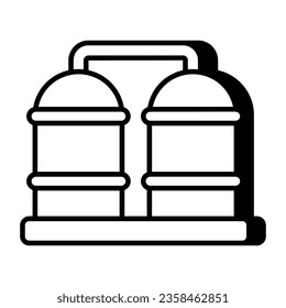 Icono de diseño moderno de silo