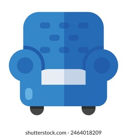Icono de diseño moderno de sofá individual
