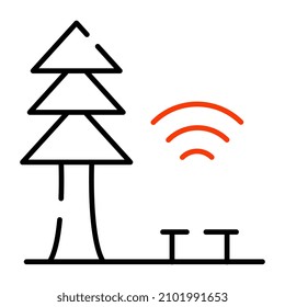 Moderne Design-Ikone des intelligenten Waldes

