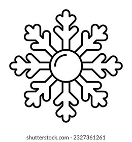 Icono de diseño moderno del copo de nieve 