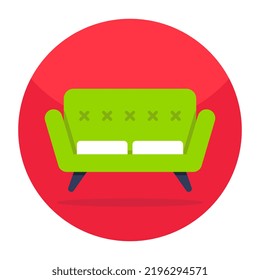Icono de diseño moderno del sofá