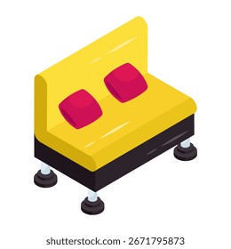 Ícone de design moderno do sofá