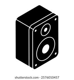 Modern design icon of sound speaker