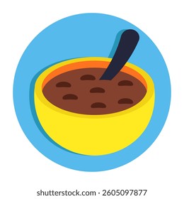 Modern design icon of soup