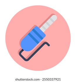 Icono de diseño moderno de conector de altavoz