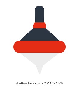 A modern design icon of spinning top