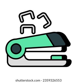Modern design icon of stapler 