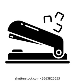 Ícone de design moderno do grampeador