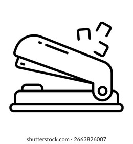 Ícone de design moderno do grampeador