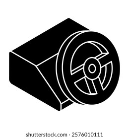 Modern design icon of steering